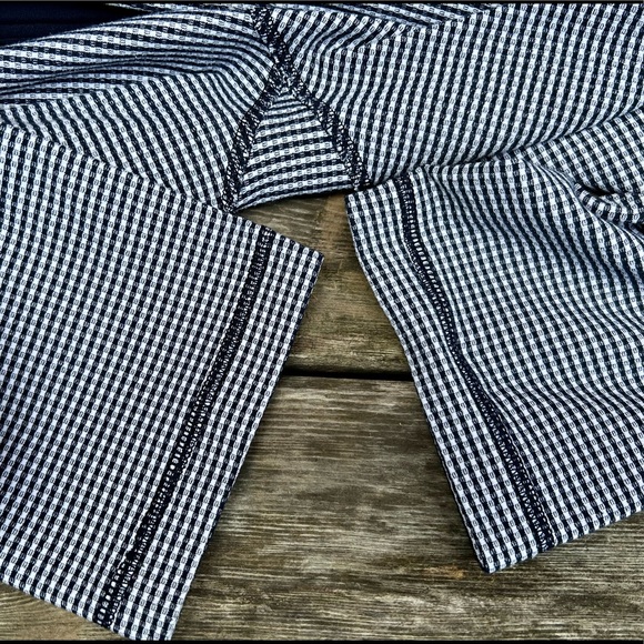 Lululemon Wunder Under Crop Black White Inkwell Gingham - Picture 6 of 9